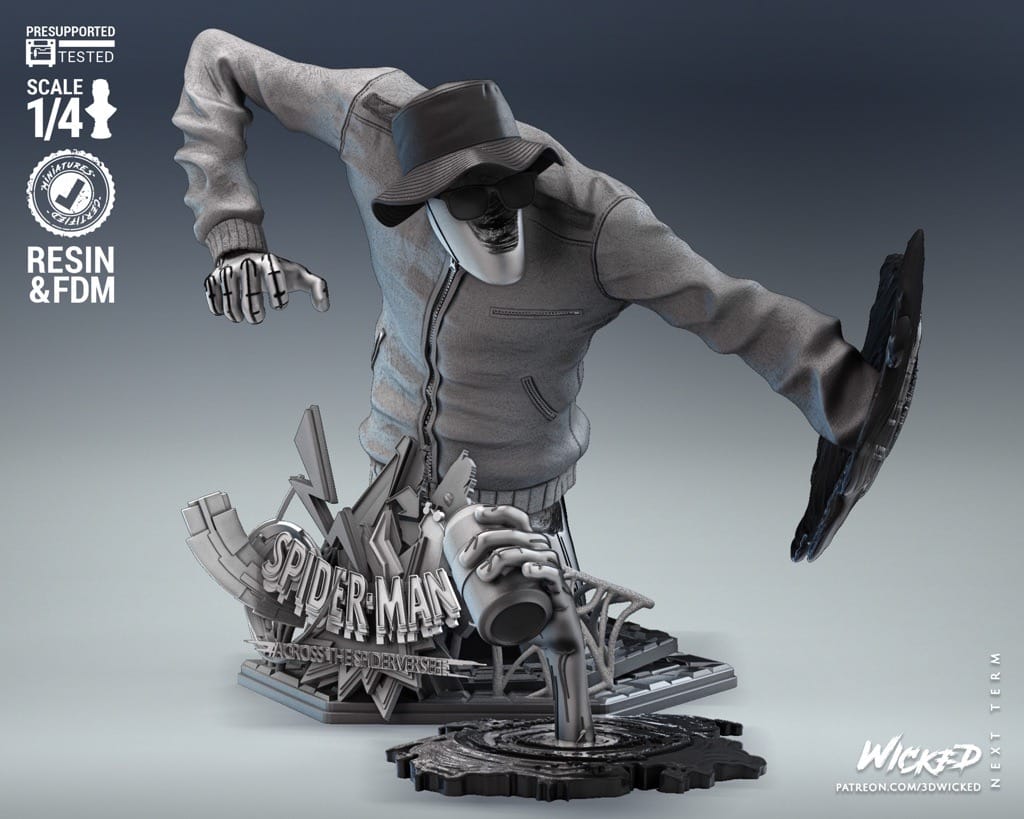 P站图纸印象馆 3DWicked 漫威 蜘蛛侠 斑点 3DWicked 漫威 蜘蛛侠 斑点