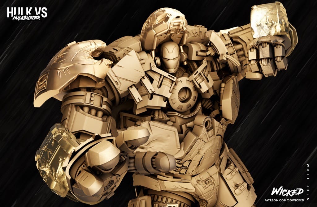 P站图纸印象馆 3DWicked 漫威 复联 奥创纪元 反浩克装甲 3DWicked 漫威 复联 奥创纪元 反浩克装甲