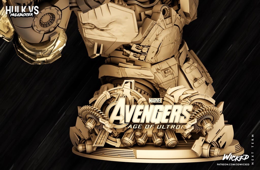 P站图纸印象馆 3DWicked 漫威 复联 奥创纪元 反浩克装甲 3DWicked 漫威 复联 奥创纪元 反浩克装甲