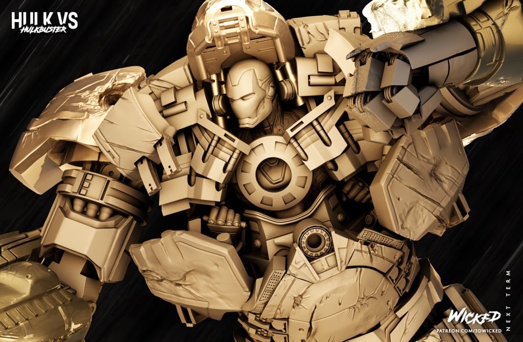 P站图纸印象馆 3DWicked 漫威 复联 奥创纪元 反浩克装甲 3DWicked 漫威 复联 奥创纪元 反浩克装甲