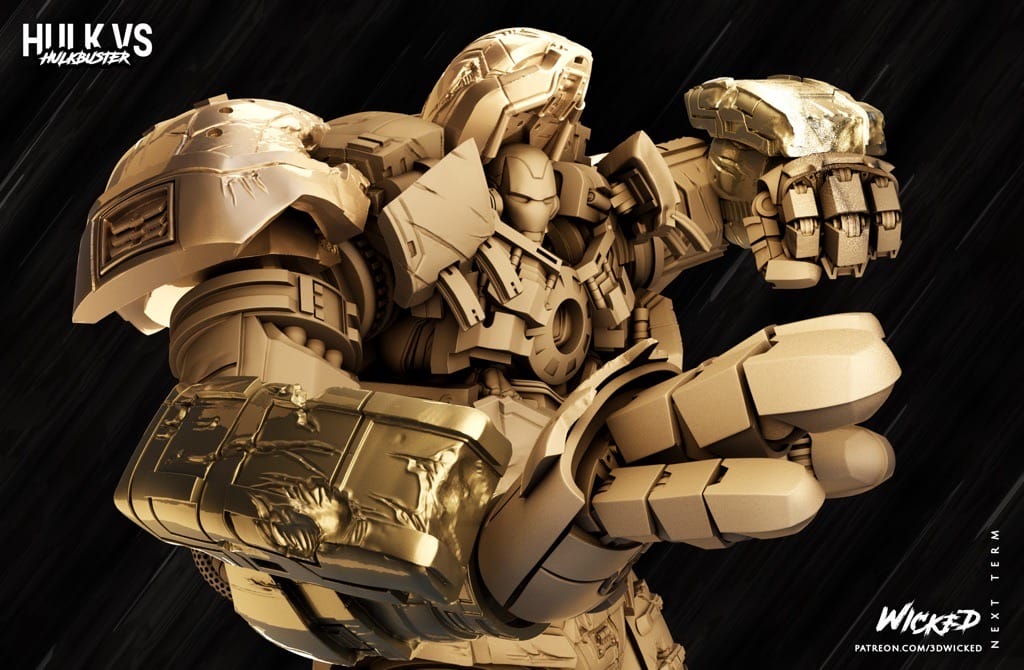 P站图纸印象馆 3DWicked 漫威 复联 奥创纪元 反浩克装甲 3DWicked 漫威 复联 奥创纪元 反浩克装甲