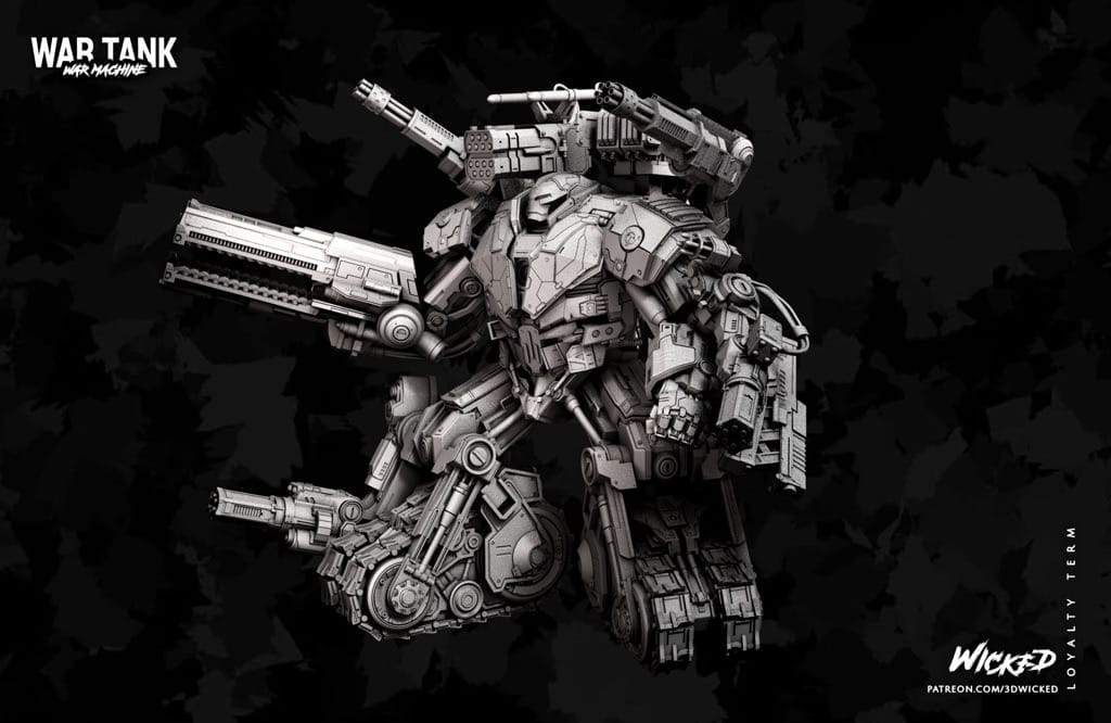 P站图纸印象馆 3DWicked 漫威 战争坦克 3DWicked 漫威 战争坦克