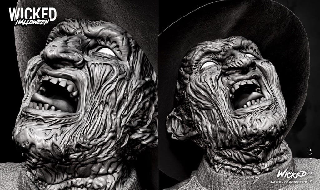 P站图纸印象馆 3DWicked 猛鬼街 弗莱迪·克鲁格 3DWicked 猛鬼街 弗莱迪·克鲁格