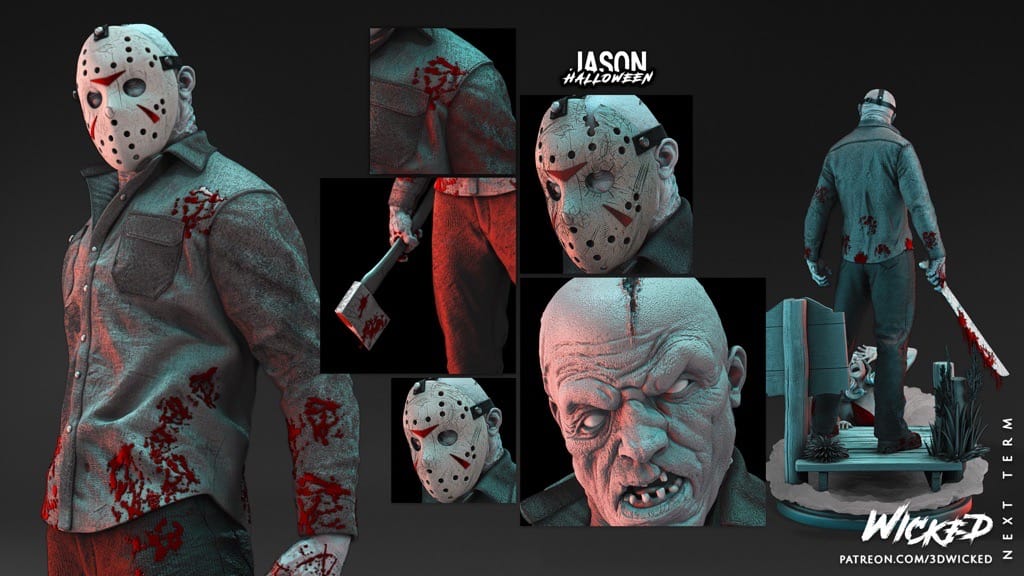 P站图纸印象馆 3DWicked 十三号星期五 杰森·沃赫斯 3DWicked 十三号星期五 杰森·沃赫斯