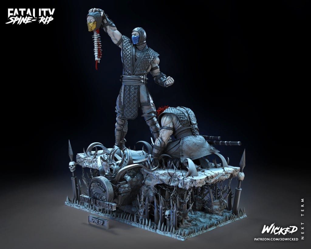 P站图纸印象馆 3DWicked 真人快打 壁寒对战蝎子 3DWicked 真人快打 壁寒对战蝎子