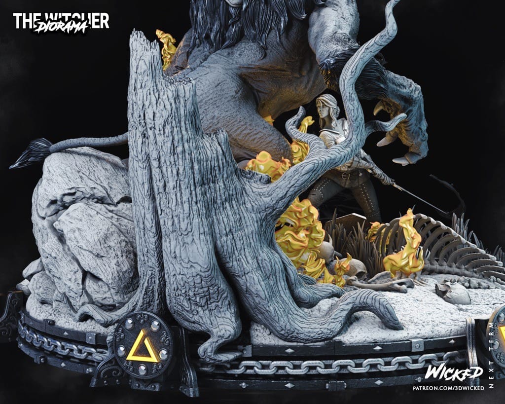 P站图纸印象馆 3DWicked 猎魔人 巫师 希里 3DWicked 猎魔人 巫师 希里