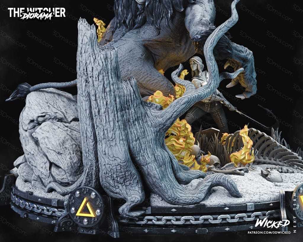 P站图纸印象馆 3DWicked 猎魔人 巫师 希里 3DWicked 猎魔人 巫师 希里