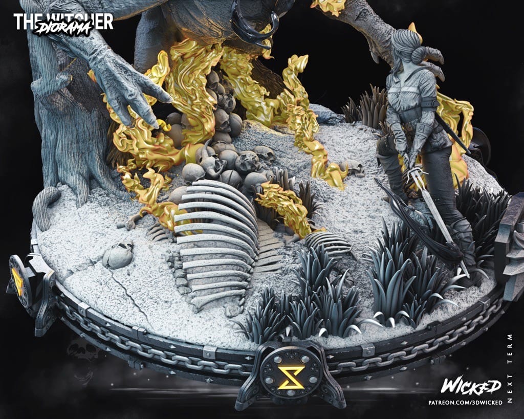 P站图纸印象馆 3DWicked 猎魔人 巫师 希里 3DWicked 猎魔人 巫师 希里