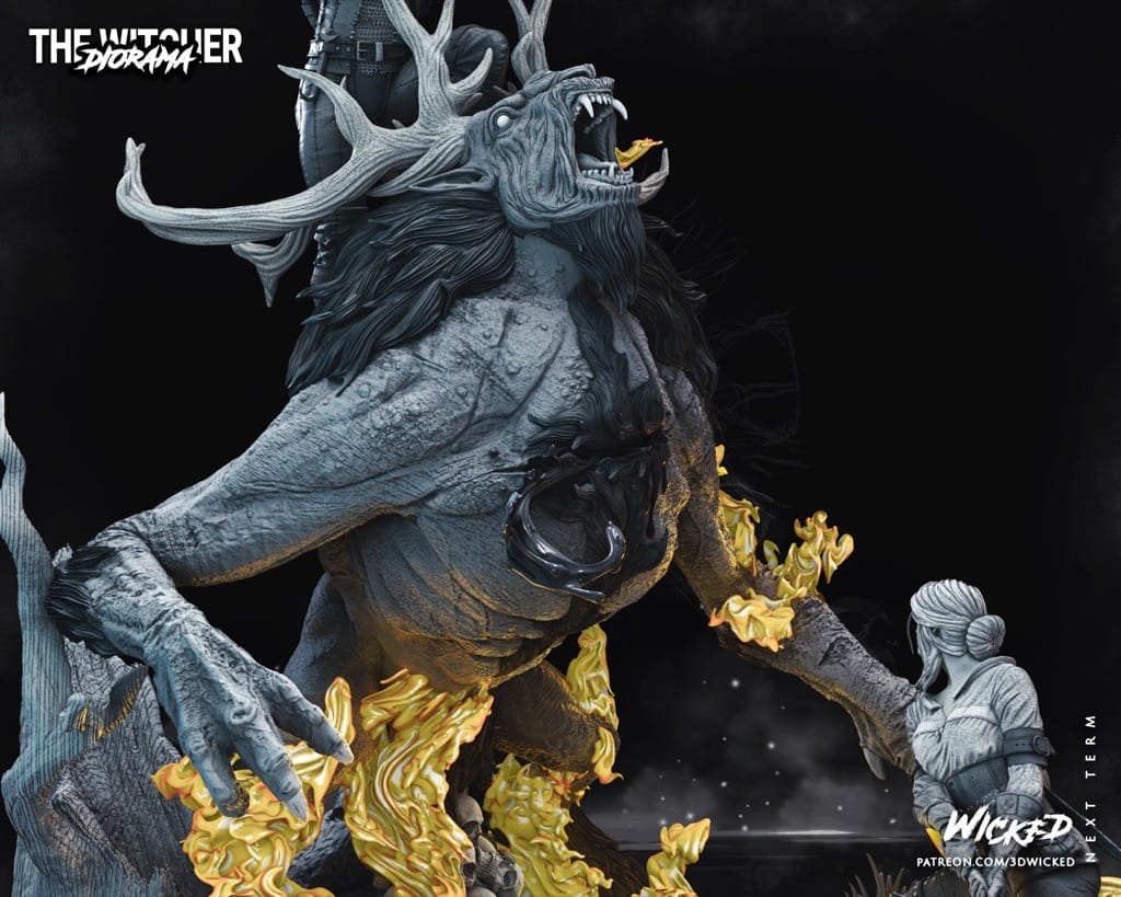 P站图纸印象馆 3DWicked 猎魔人 巫师 希里 3DWicked 猎魔人 巫师 希里