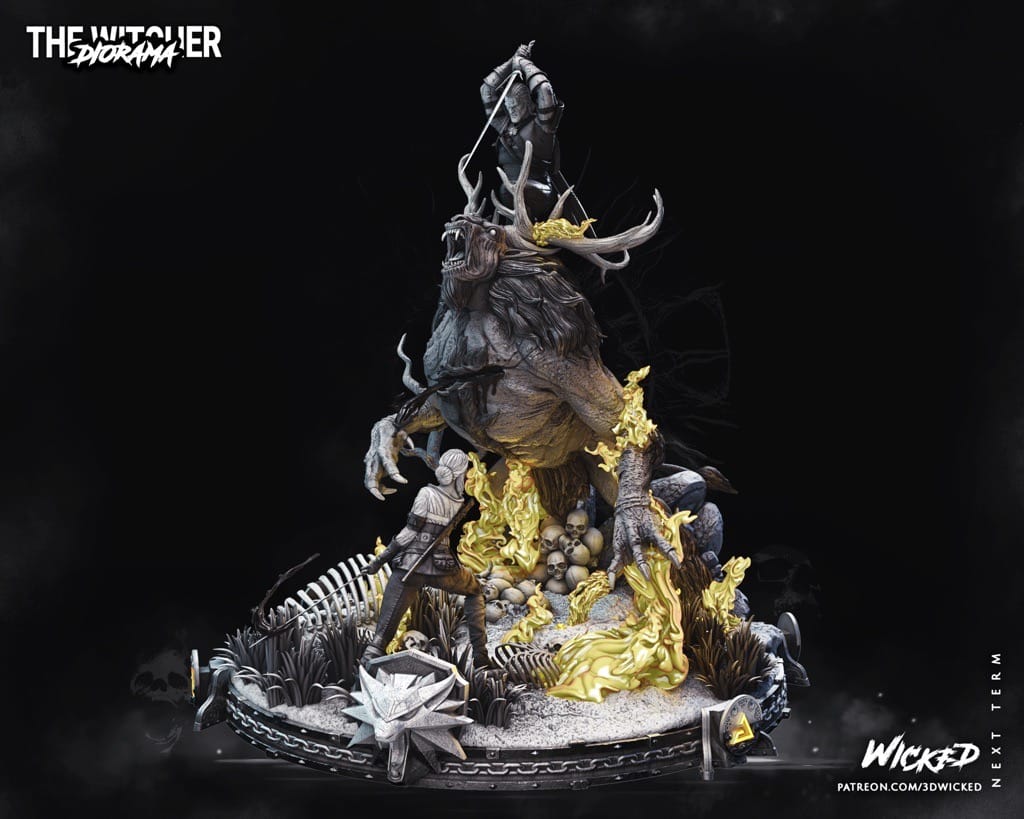 P站图纸印象馆 3DWicked 猎魔人 巫师 希里 3DWicked 猎魔人 巫师 希里