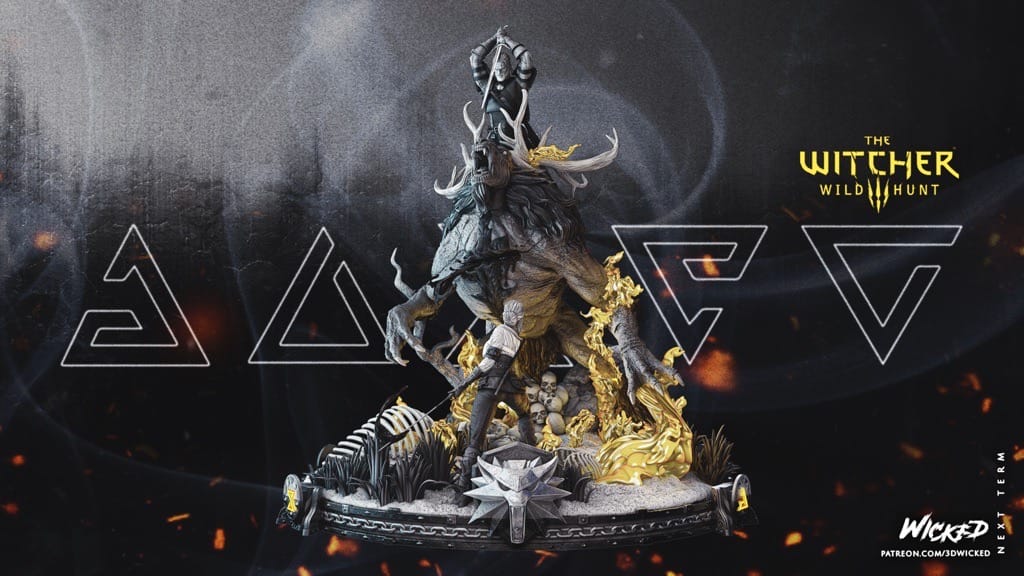 P站图纸印象馆 3DWicked 猎魔人 巫师 希里 3DWicked 猎魔人 巫师 希里