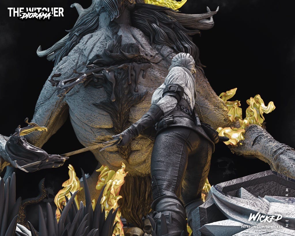 P站图纸印象馆 3DWicked 猎魔人 巫师 希里 3DWicked 猎魔人 巫师 希里