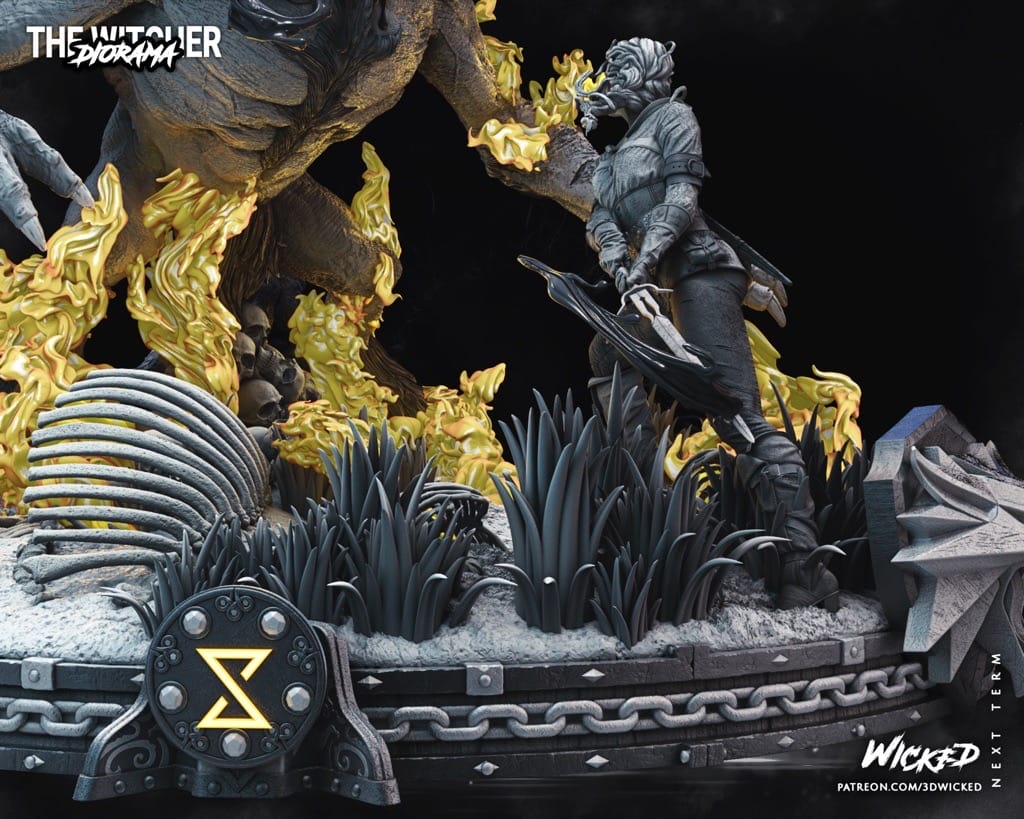 P站图纸印象馆 3DWicked 猎魔人 巫师 希里 3DWicked 猎魔人 巫师 希里