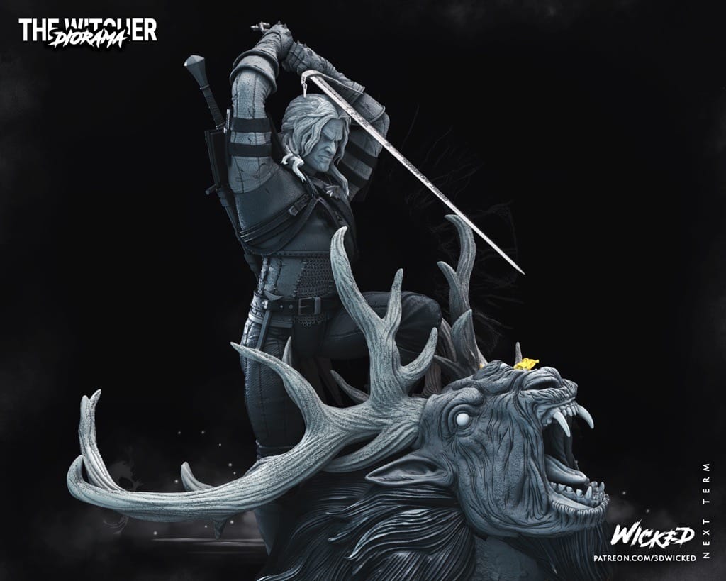 P站图纸印象馆 3DWicked 猎魔人 巫师 希里 3DWicked 猎魔人 巫师 希里