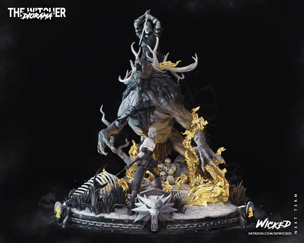 P站图纸印象馆 3DWicked 猎魔人 巫师 希里 3DWicked 猎魔人 巫师 希里