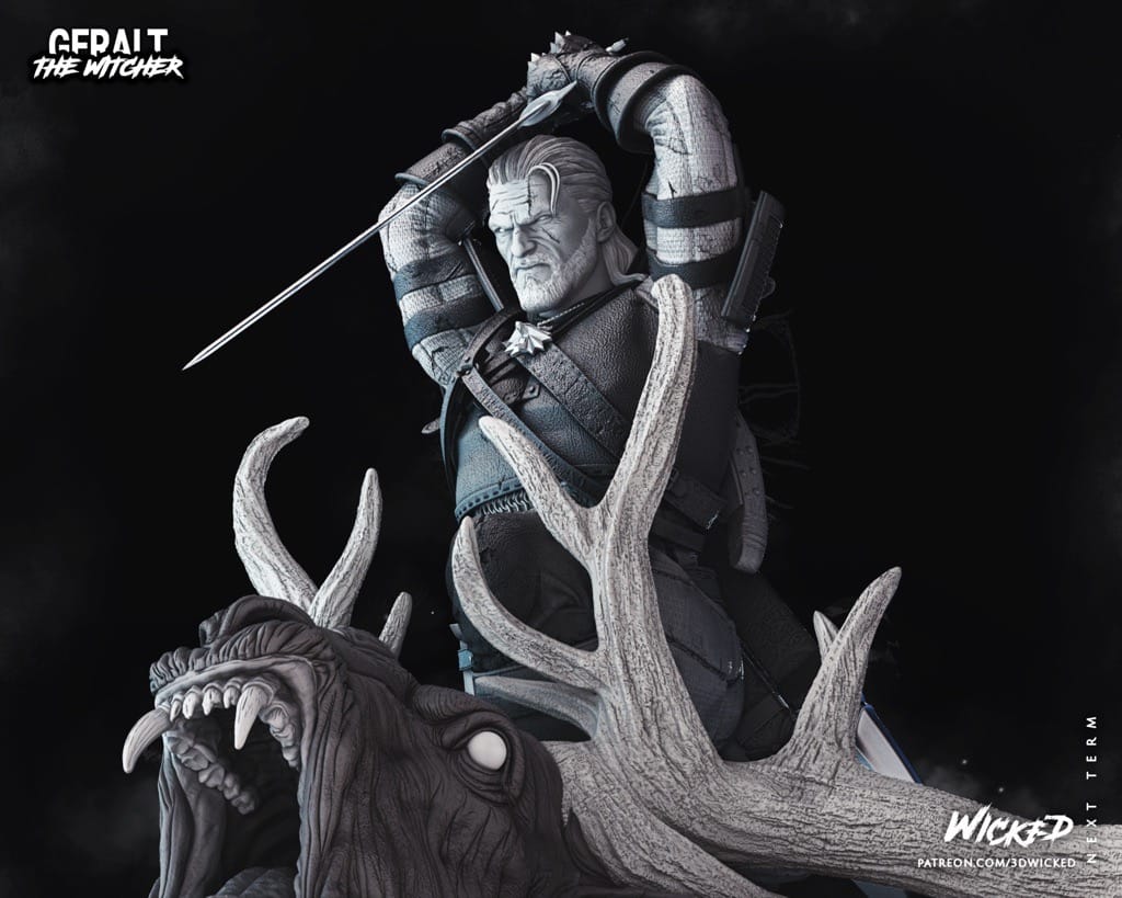 P站图纸印象馆 3DWicked 巫师 杰洛特 3DWicked 巫师 杰洛特