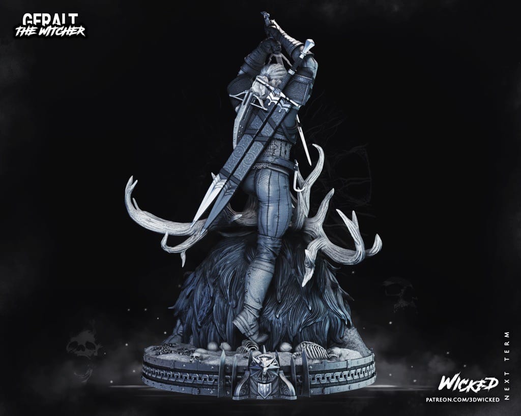 P站图纸印象馆 3DWicked 巫师 杰洛特 3DWicked 巫师 杰洛特