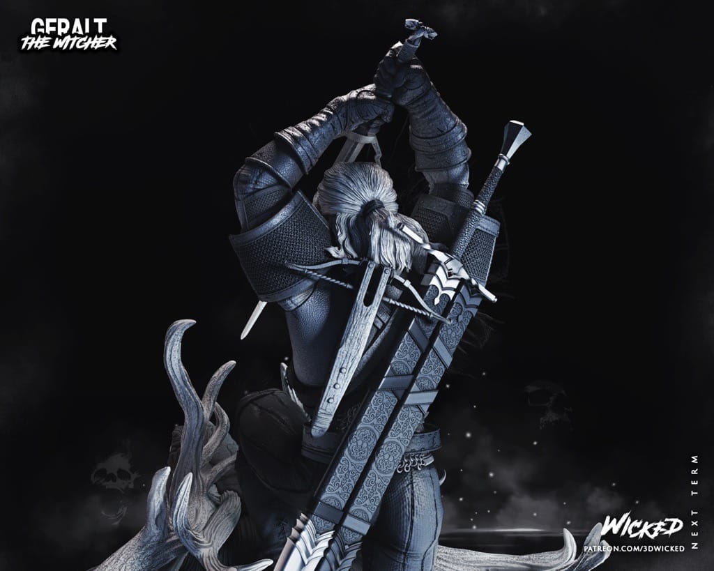 P站图纸印象馆 3DWicked 巫师 杰洛特 3DWicked 巫师 杰洛特