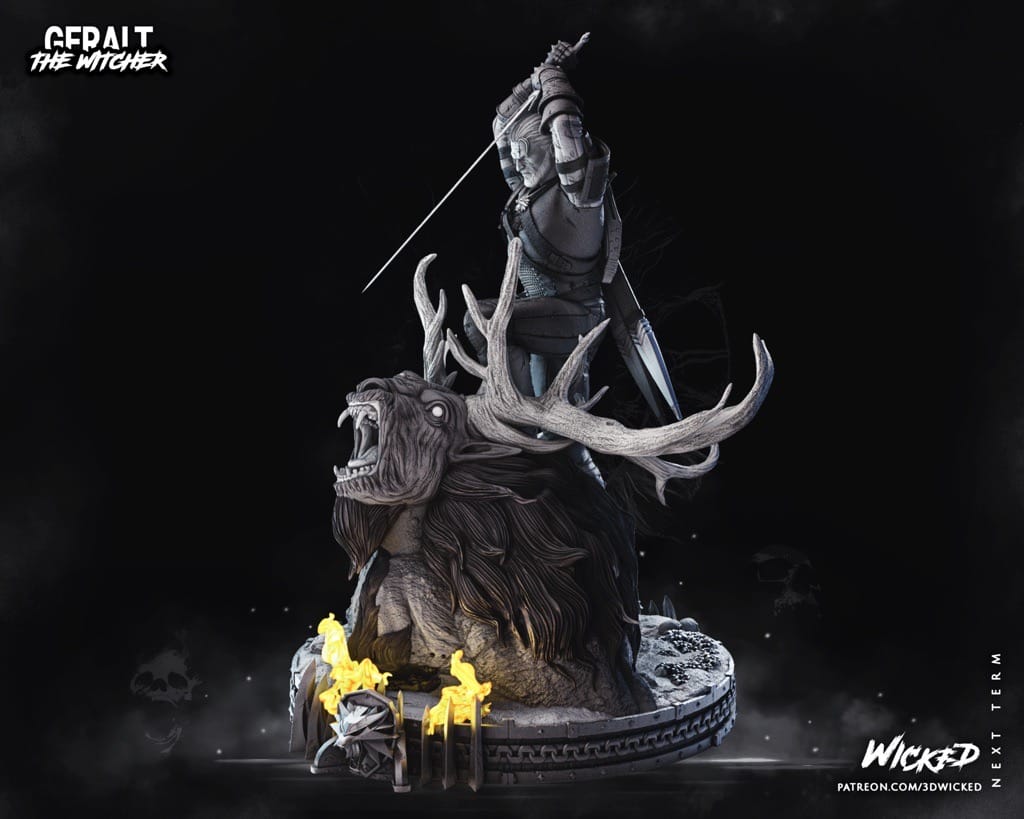 P站图纸印象馆 3DWicked 巫师 杰洛特 3DWicked 巫师 杰洛特