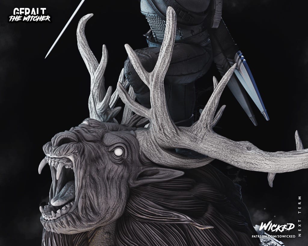P站图纸印象馆 3DWicked 巫师 杰洛特 3DWicked 巫师 杰洛特