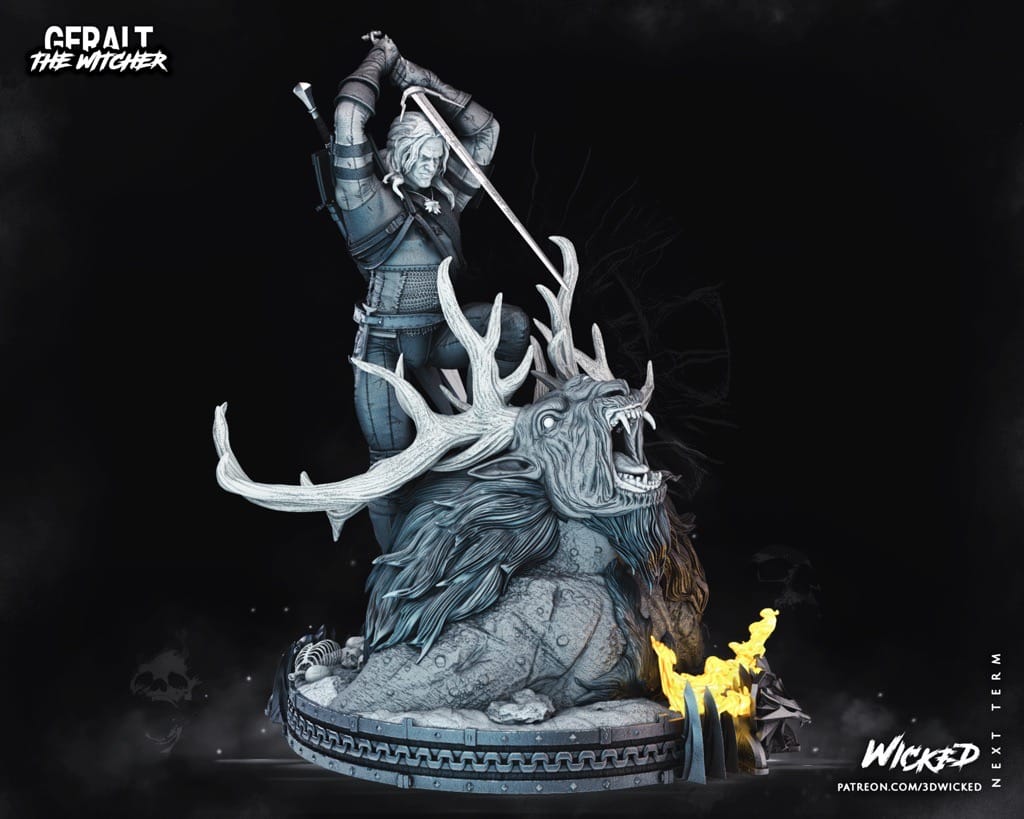 P站图纸印象馆 3DWicked 巫师 杰洛特 3DWicked 巫师 杰洛特