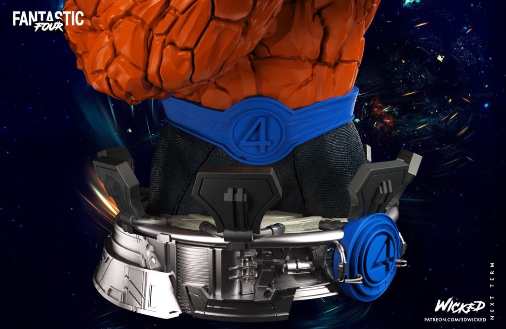 P站图纸印象馆 3DWicked 漫威 神奇四侠 石头人 3DWicked 漫威 神奇四侠 石头人