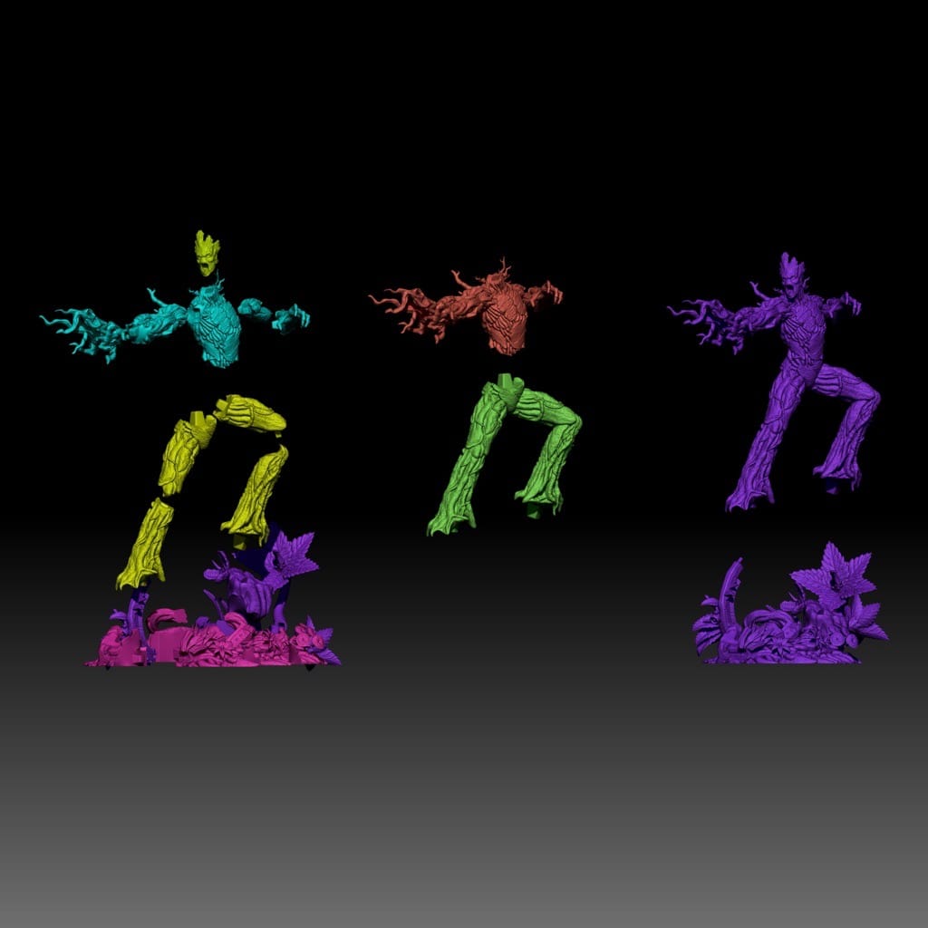 P站图纸印象馆 3DWicked 漫威 银河护卫队 树人格鲁特 3DWicked 漫威 银河护卫队 树人格鲁特