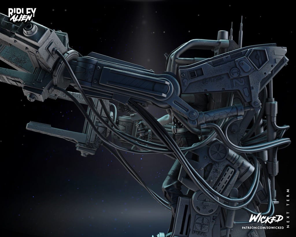 P站图纸印象馆 3DWicked 异形 工程机器人内的Ripley 3DWicked 异形 工程机器人内的Ripley