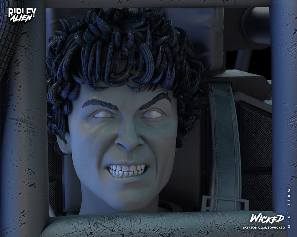 P站图纸印象馆 3DWicked 异形 工程机器人内的Ripley 3DWicked 异形 工程机器人内的Ripley