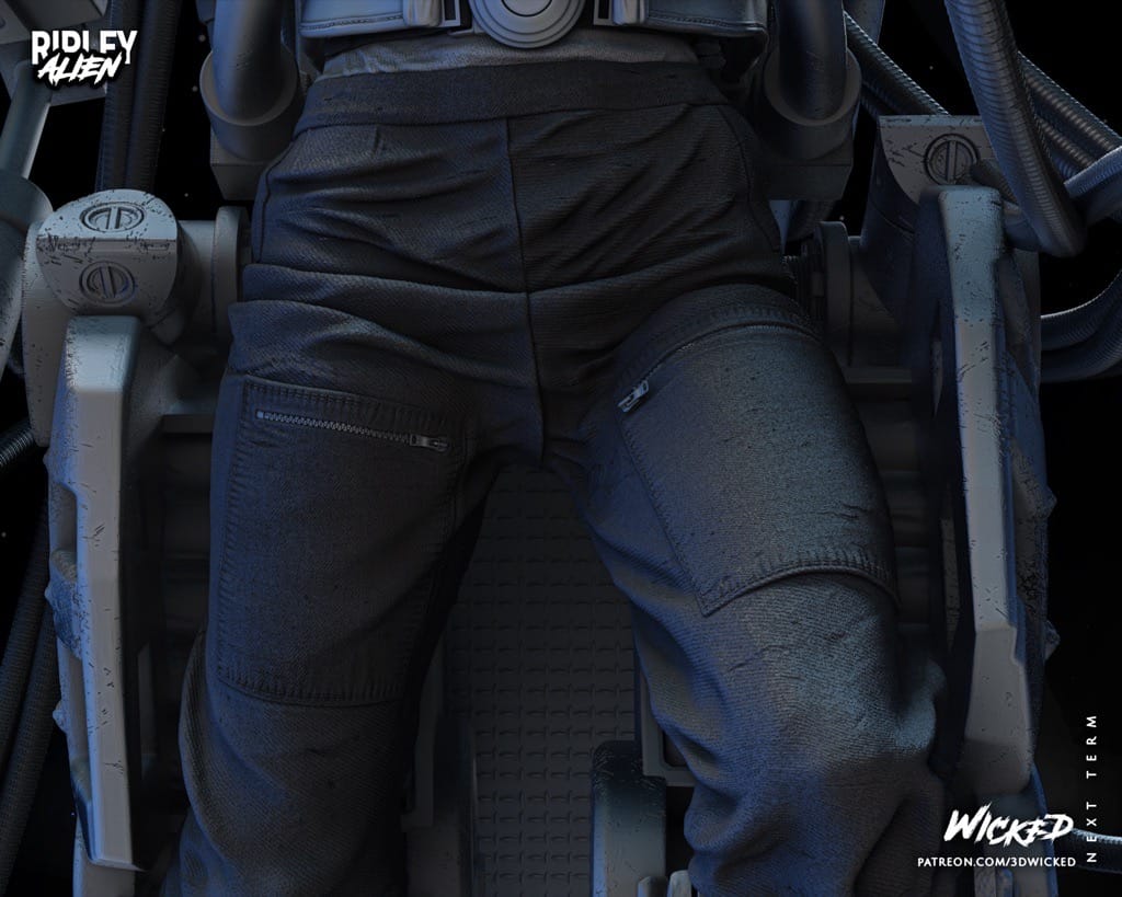 P站图纸印象馆 3DWicked 异形 工程机器人内的Ripley 3DWicked 异形 工程机器人内的Ripley