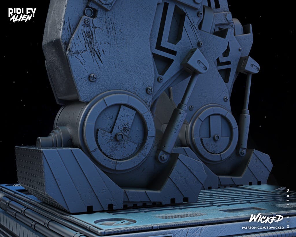 P站图纸印象馆 3DWicked 异形 工程机器人内的Ripley 3DWicked 异形 工程机器人内的Ripley