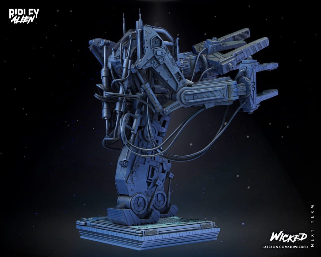 P站图纸印象馆 3DWicked 异形 工程机器人内的Ripley 3DWicked 异形 工程机器人内的Ripley