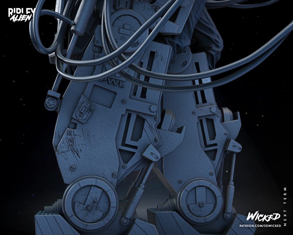 P站图纸印象馆 3DWicked 异形 工程机器人内的Ripley 3DWicked 异形 工程机器人内的Ripley