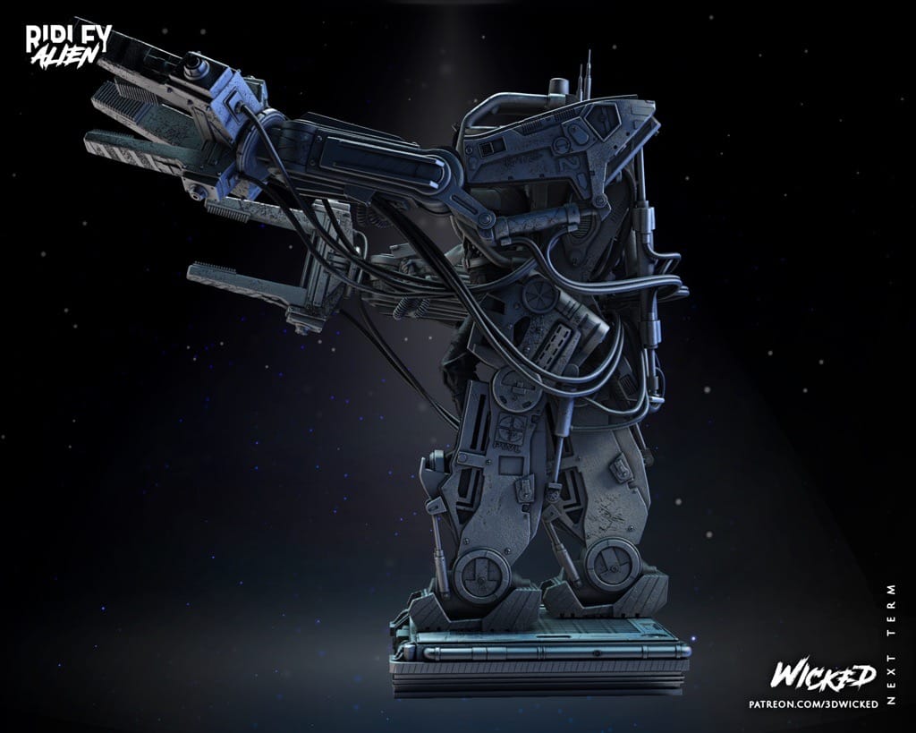 P站图纸印象馆 3DWicked 异形 工程机器人内的Ripley 3DWicked 异形 工程机器人内的Ripley