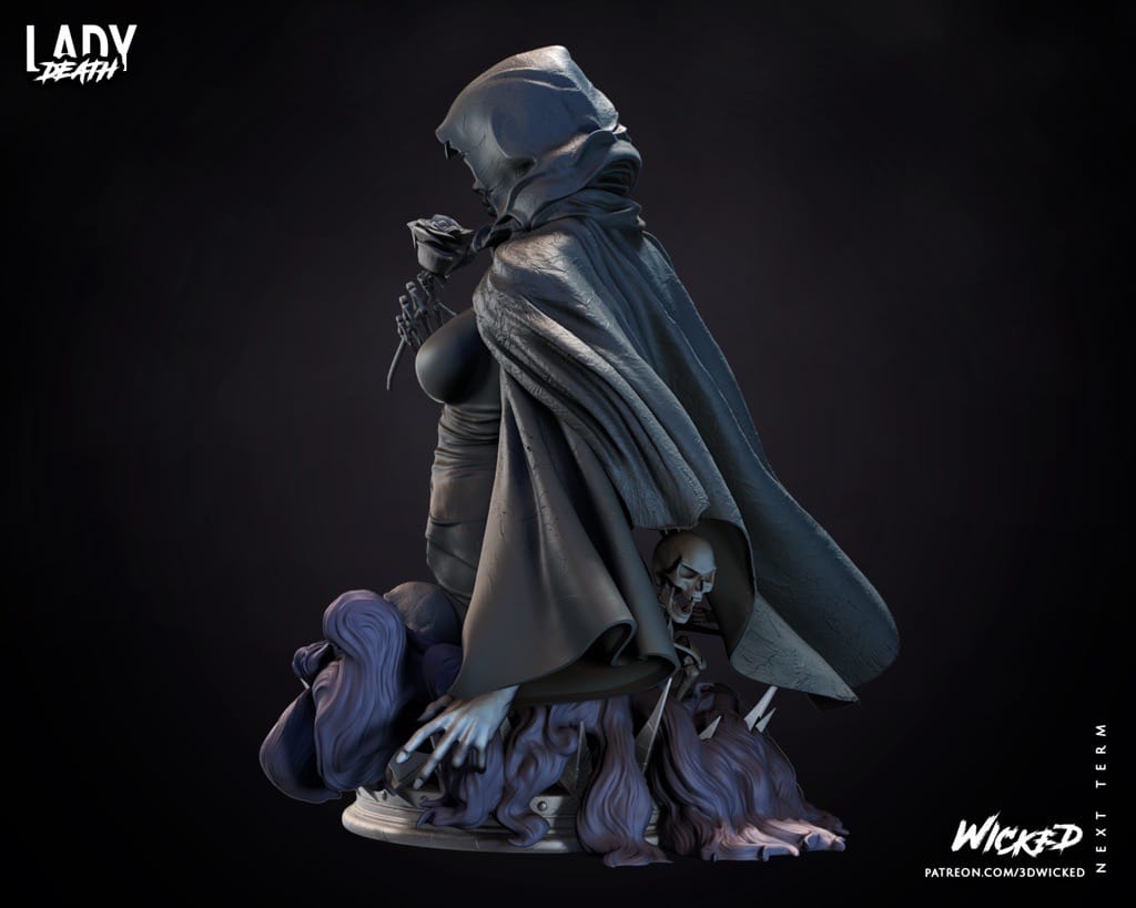 P站图纸印象馆 3DWicked 漫威 死亡女神 3DWicked 漫威 死亡女神