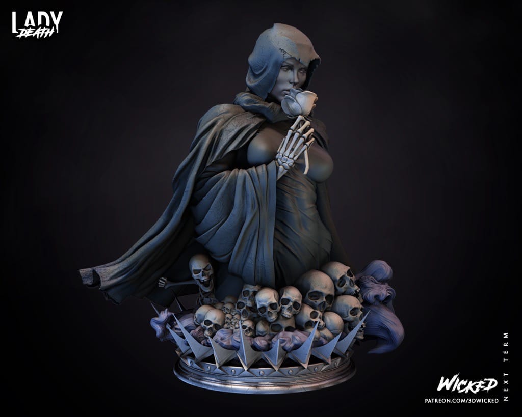 P站图纸印象馆 3DWicked 漫威 死亡女神 3DWicked 漫威 死亡女神