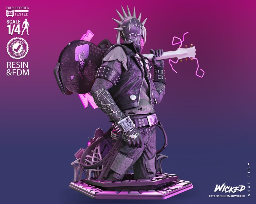 P站图纸印象馆 3DWicked 漫威 蜘蛛朋克 3DWicked 漫威 蜘蛛朋克