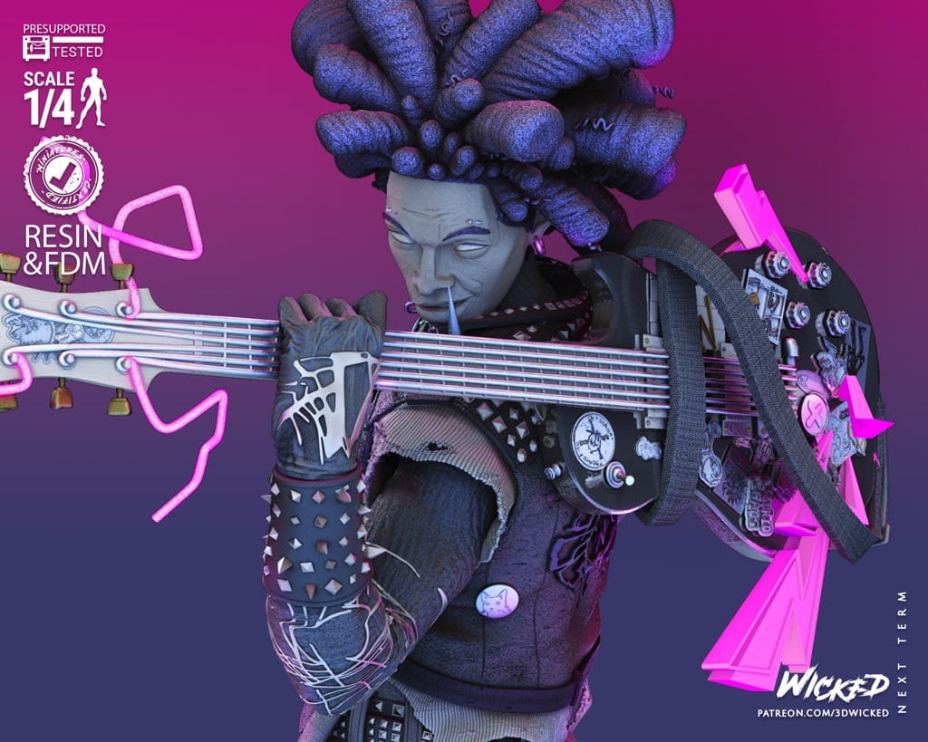 P站图纸印象馆 3DWicked 漫威 蜘蛛朋克 3DWicked 漫威 蜘蛛朋克