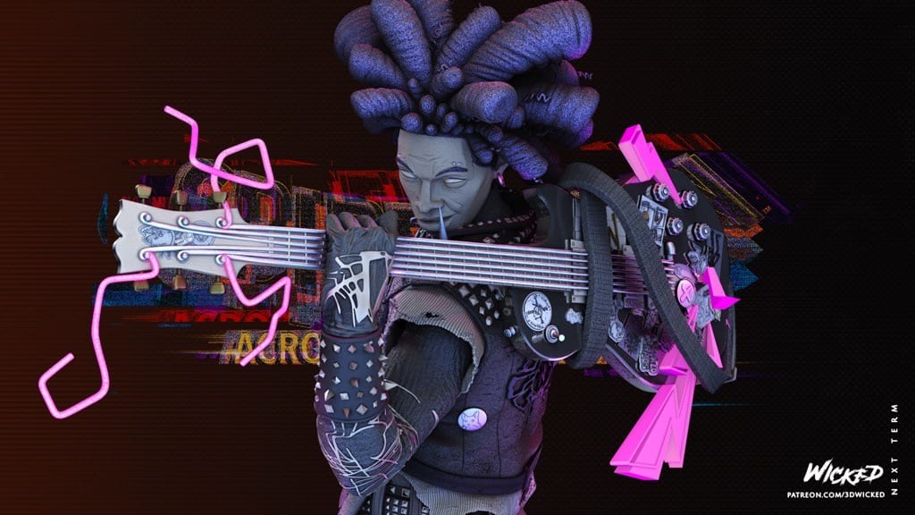P站图纸印象馆 3DWicked 漫威 蜘蛛朋克 3DWicked 漫威 蜘蛛朋克