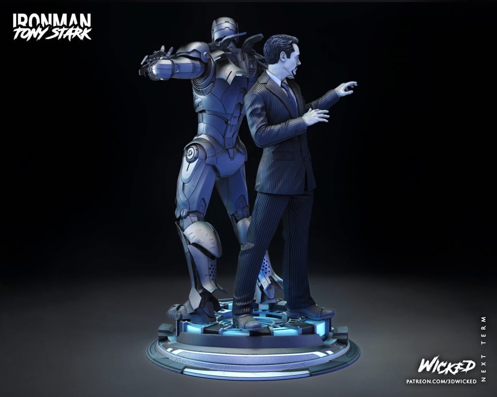 P站图纸印象馆 3DWicked 漫威 复联 钢铁侠 托尼·史塔克 3DWicked 漫威 复联 钢铁侠 托尼·史塔克