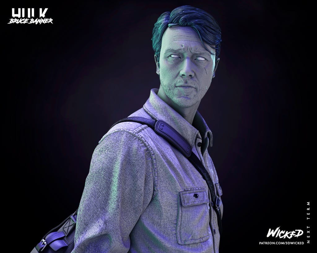 P站图纸印象馆 3DWicked 漫威 绿巨人 布鲁斯·班纳 3DWicked 漫威 绿巨人 布鲁斯·班纳
