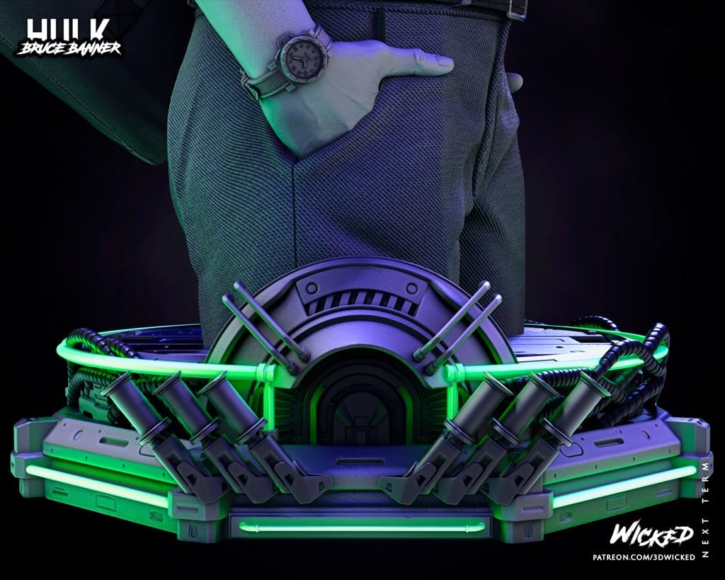 P站图纸印象馆 3DWicked 漫威 绿巨人 布鲁斯·班纳 3DWicked 漫威 绿巨人 布鲁斯·班纳