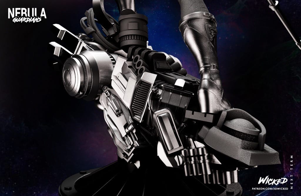 P站图纸印象馆 3DWicked 漫威 复联 星云 凯伦吉兰 3DWicked 漫威 复联 星云 凯伦吉兰