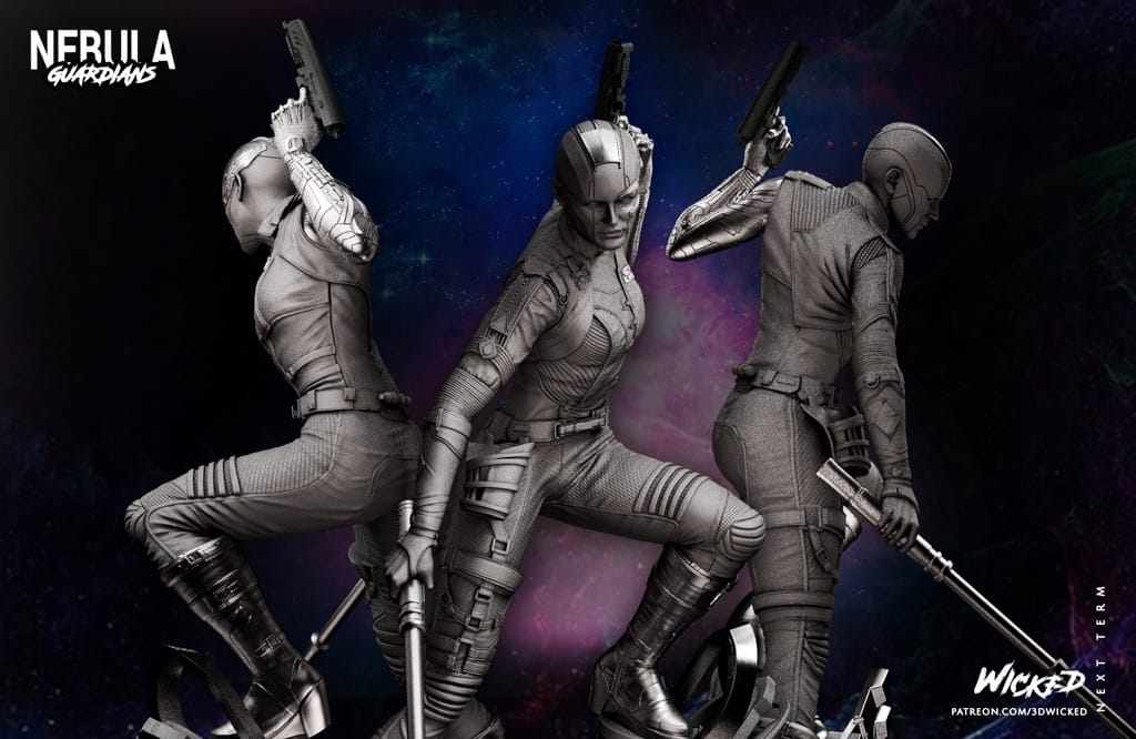 P站图纸印象馆 3DWicked 漫威 复联 星云 凯伦吉兰 3DWicked 漫威 复联 星云 凯伦吉兰