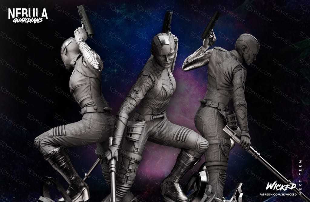 P站图纸印象馆 3DWicked 漫威 复联 星云 凯伦吉兰 3DWicked 漫威 复联 星云 凯伦吉兰