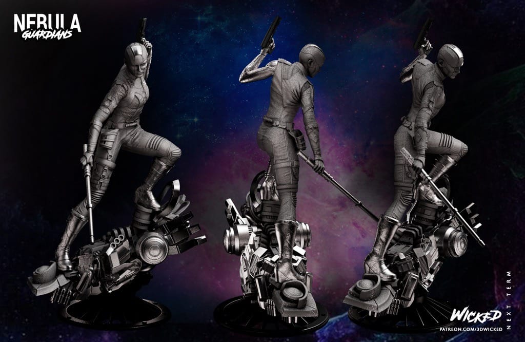 P站图纸印象馆 3DWicked 漫威 复联 星云 凯伦吉兰 3DWicked 漫威 复联 星云 凯伦吉兰