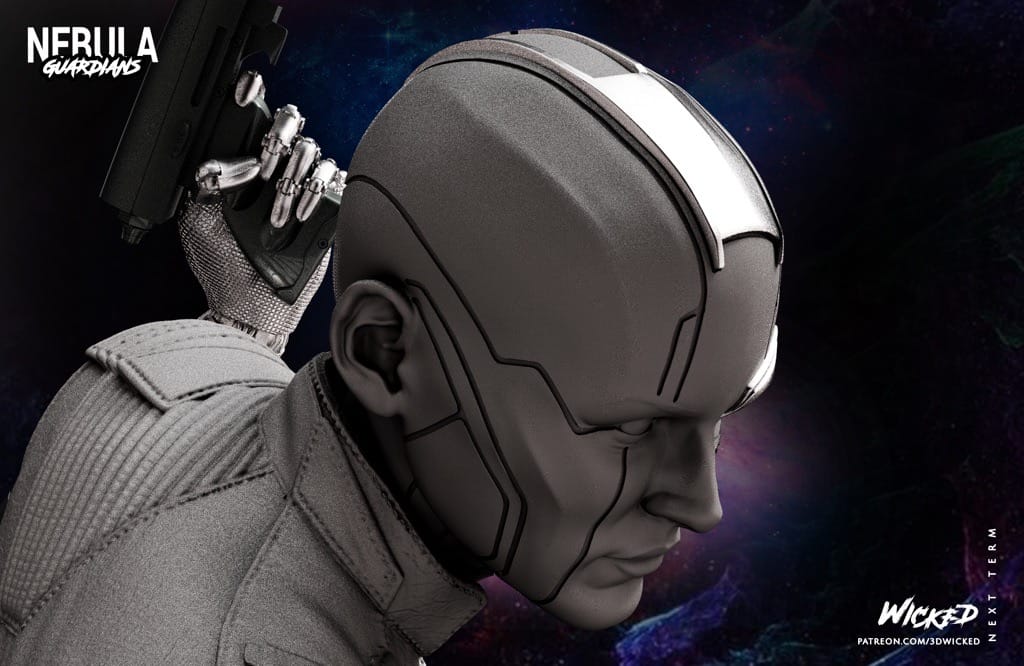 P站图纸印象馆 3DWicked 漫威 复联 星云 凯伦吉兰 3DWicked 漫威 复联 星云 凯伦吉兰