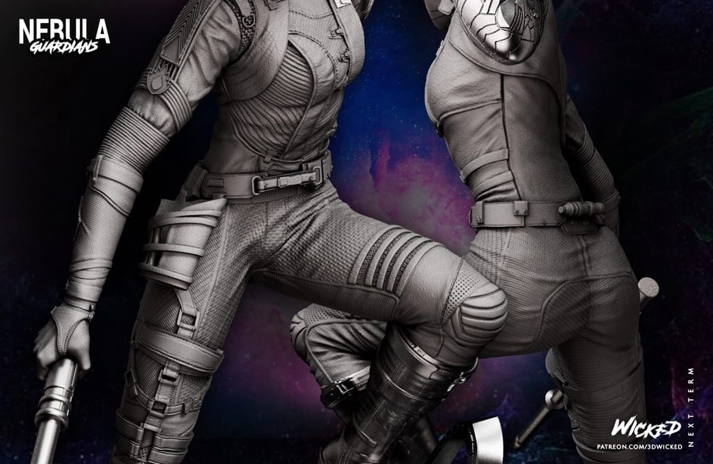 P站图纸印象馆 3DWicked 漫威 复联 星云 凯伦吉兰 3DWicked 漫威 复联 星云 凯伦吉兰