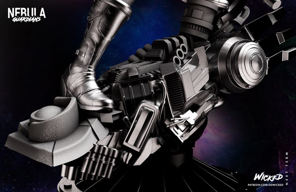 P站图纸印象馆 3DWicked 漫威 复联 星云 凯伦吉兰 3DWicked 漫威 复联 星云 凯伦吉兰