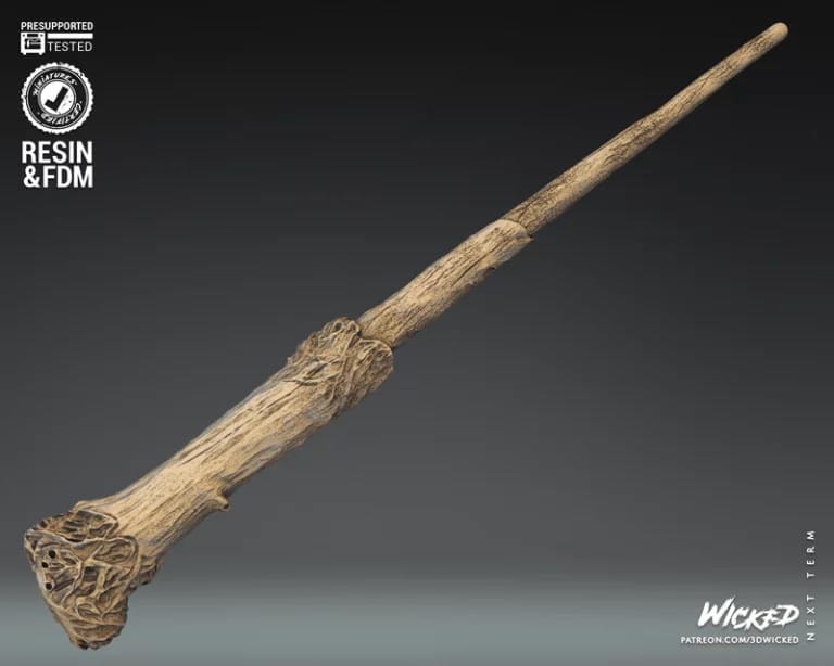 P站图纸印象馆 3DWicked 哈利波特 魔杖 3DWicked 哈利波特 魔杖
